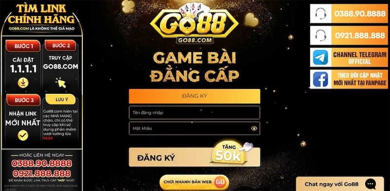 Đăng nhập Go88: Cổng game đổi thưởng đỉnh cao Châu Á 4 Điền thông tin chính xác khi thực hiện đăng nhập vào Go88